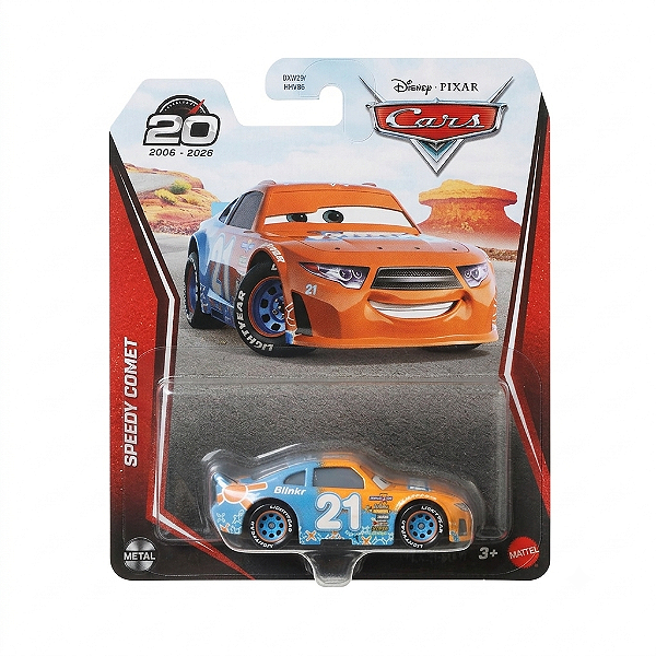 Miniatura Disney Pixar Cars Speedy Comet #21 Mattel 1:55 – Edição 20 Anos