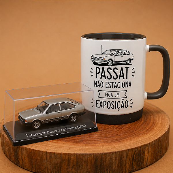 Kit Volkswagen Passat GTS Pointer 1984 1:43 + Caneca