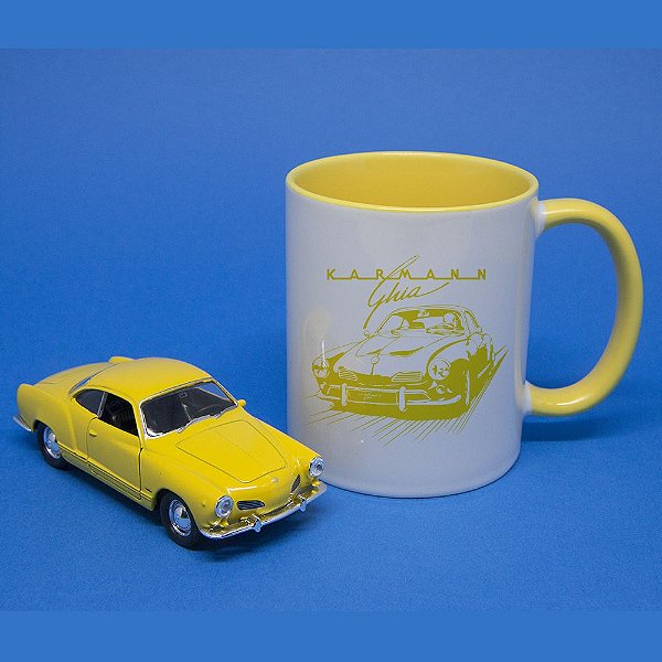 Kit Caneca e Miniatura Karmann Ghia