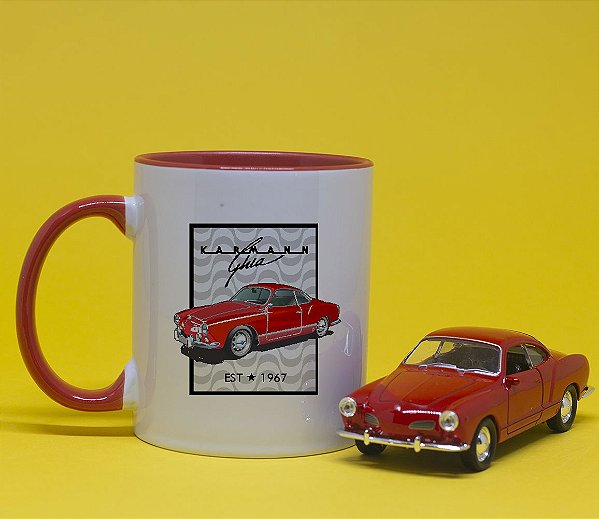 Kit Caneca e Miniatura Karmann Ghia