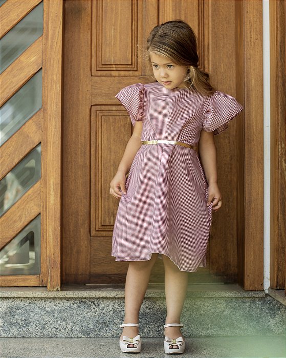 Vestido Infantil Vichy
