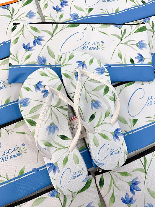 Kit Chinelo e Nécessaire Porta Chinelo