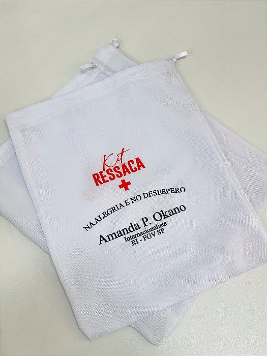 Saquinho de tecido personalizado