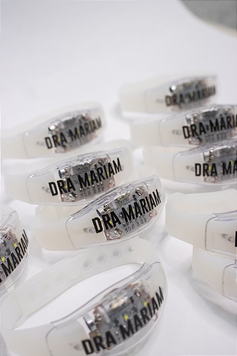 Pulseira de LED - Sensor de Música - Personalizada
