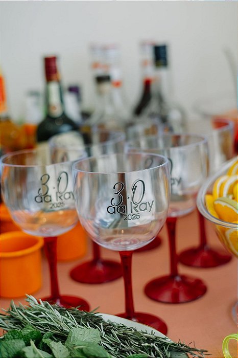 Taça Gin com base colorida - 580ML