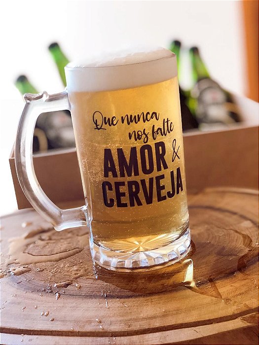 Caneca De Chopp Personalizada Vidro - Arte Personalizada