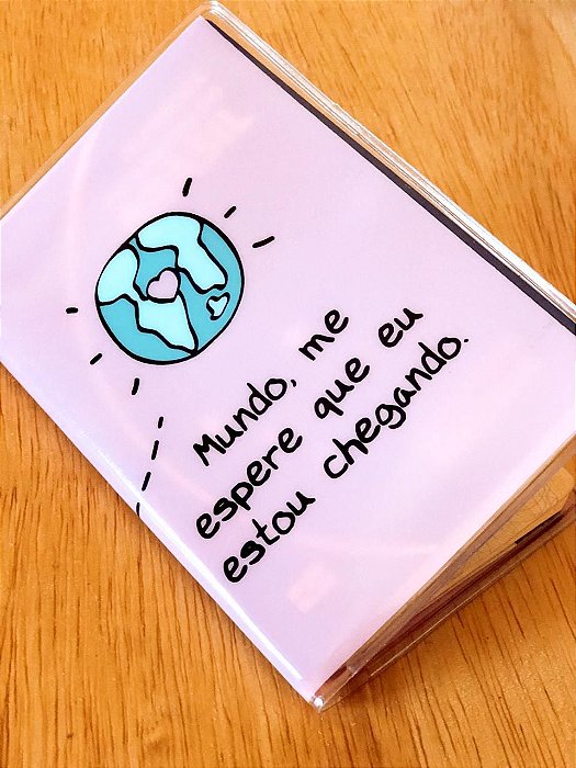Capa Passaporte - Me espere mundo