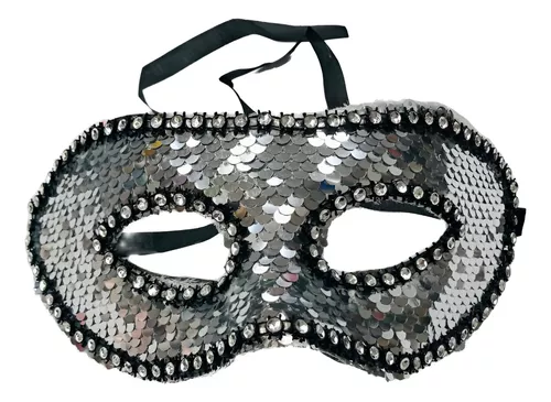 Máscara Veneziana Lantejoula Festa