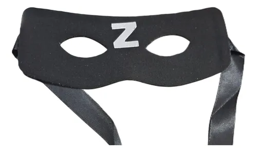 Máscara Preta Zorro Fantasia