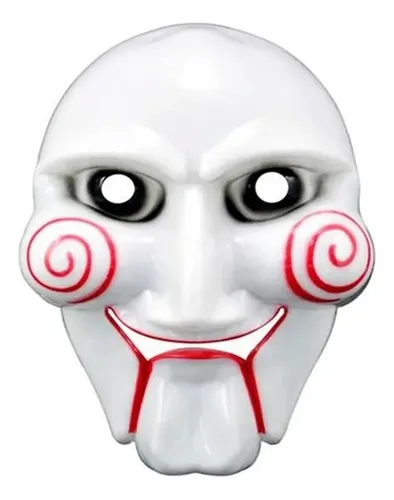 Máscara Boneco Mortal Branca Sem Capuz Fantasia Halloween