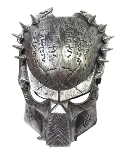 Máscara Prateada Speaker Caçador Alienígena Halloween