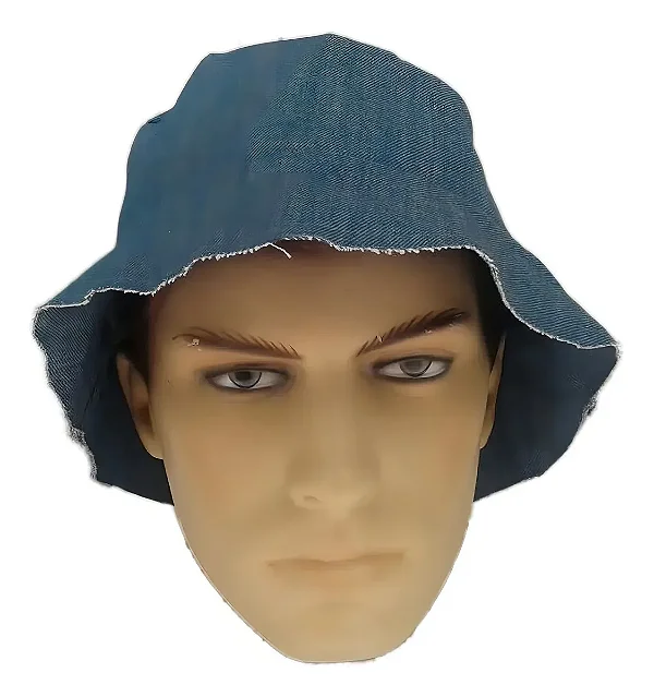 Chapéu Pescador Jeans Fantasia Senhor das Madrugadas Festa
