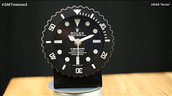 Relógio de Mesa Tipo Rolex Submariner