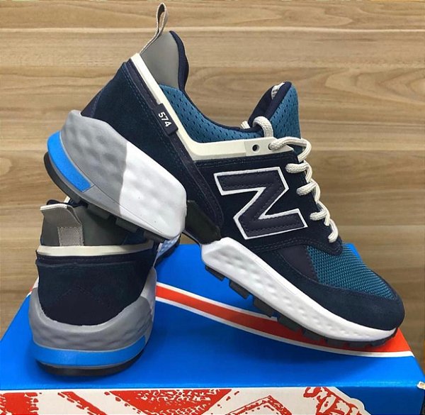 tenis new balance azul claro