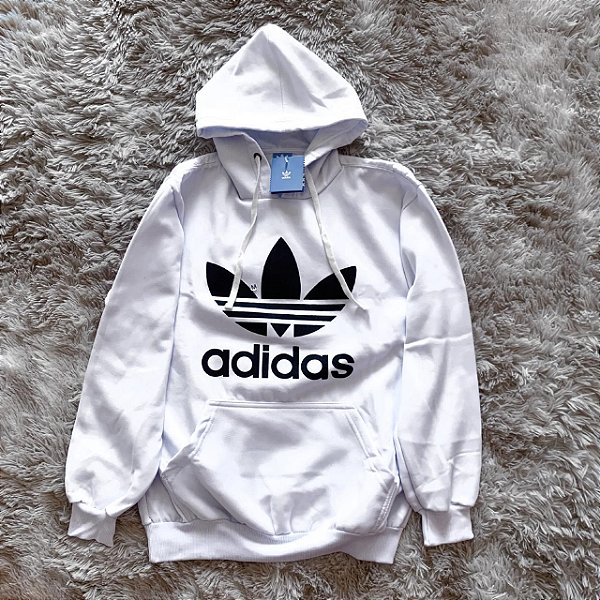 blusa de frio adidas branca