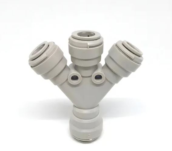 DMFIT - União 3/8" - 3 Vias Tubo 3/8" x Tubo 3/8"