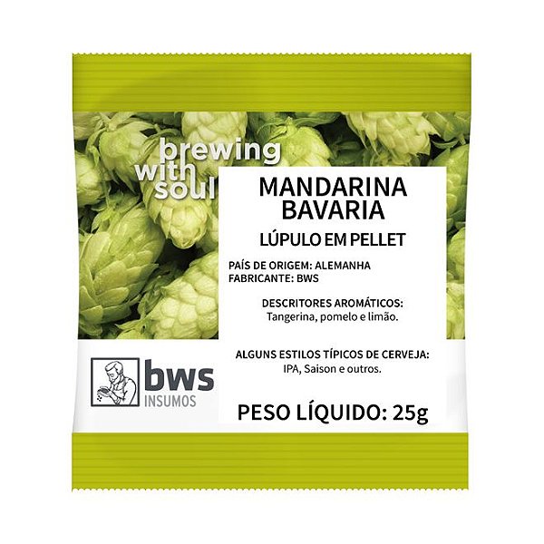 Lúpulo Mandarina Bavaria 25g - Safra 2021