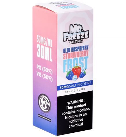 Blue Raspberry Strawberry Frost - Mr. Freeze Salt - 30ml