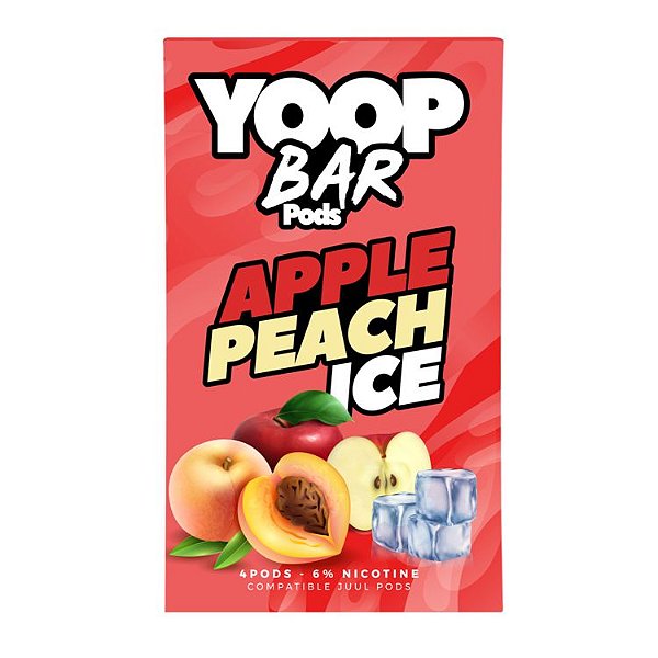 Apple Peach Ice - 5% Pod Refil Juul - Yoop Bar