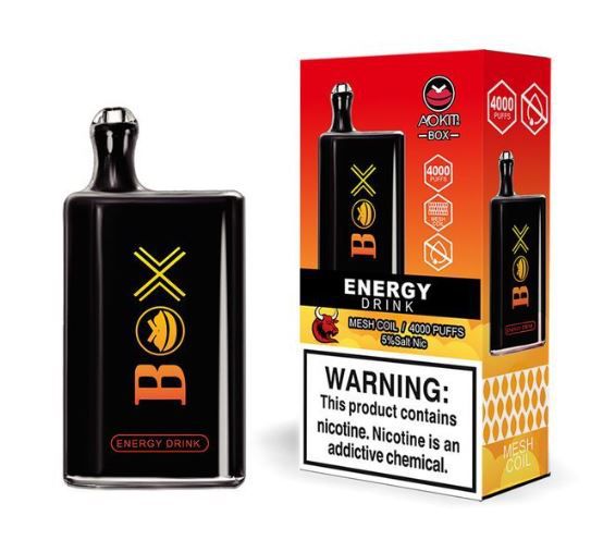 Energy Drink - Aokit Box - 4000 Puffs - 5% Nicsalt - Pod Descartável