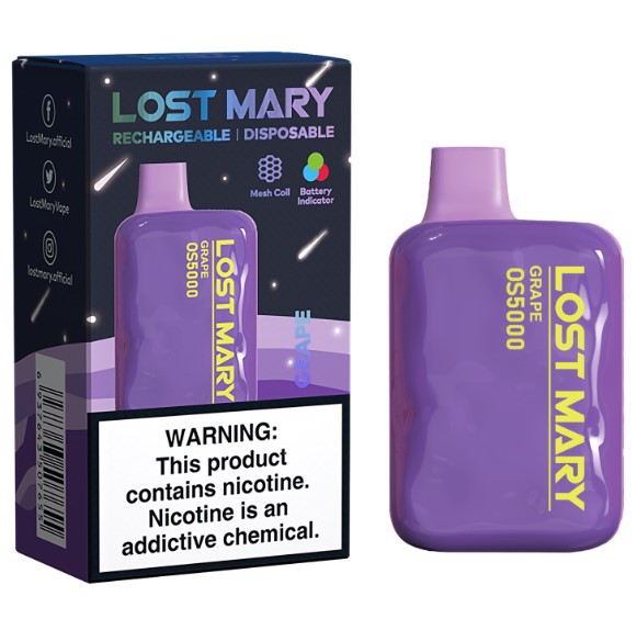 Grape - OS5000 Lost Mary - 5000 Puffs - Elfbar
