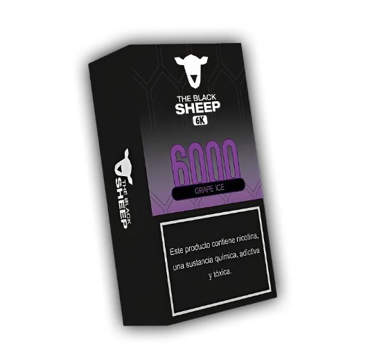 Grape Ice – The Black Sheep – 2% – 6000 Puffs – Pod Descartável