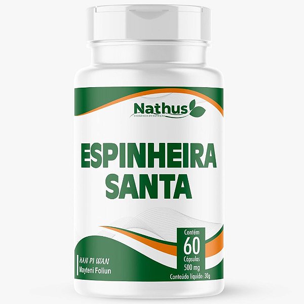 Espinheira Santa 500mg  - Nathus - 60 capsulas