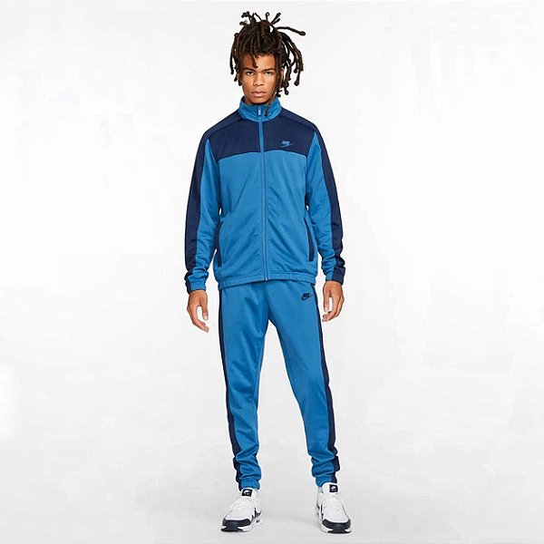 Conjunto Nike Track Suit Europeu Azul