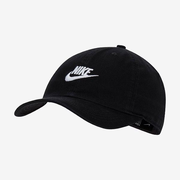 Boné Nike Club Futura Wash Infantil Preto