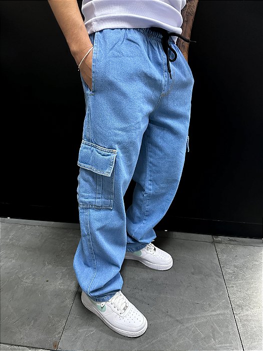 Calça Cargo Blue Jeans