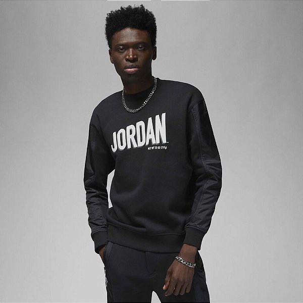 Moletom Jordan Flight Fleece Careca Preto