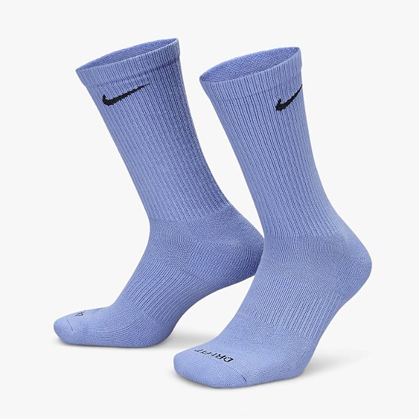 Meia Nike Cano Alto Everyday Cushioned Azul