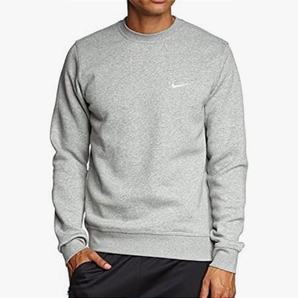 Moletom Nike Swoosh Solo Careca Cinza