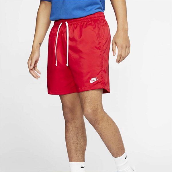 Shorts Nike Sportswear Essentials Woven Vermelho