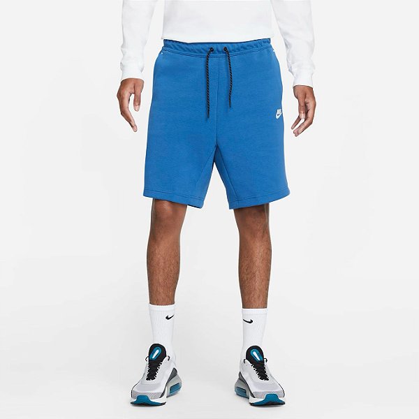 Shorts Nike Sportswear Tech Fleece Azul
