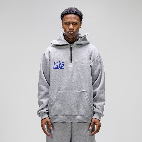 Moletom TAKE-OFF "Survey Ninja Zip Grey"