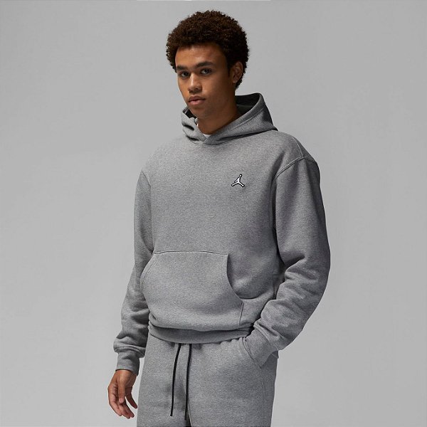 Moletom Jordan Brooklyn Fleece Canguru Cinza