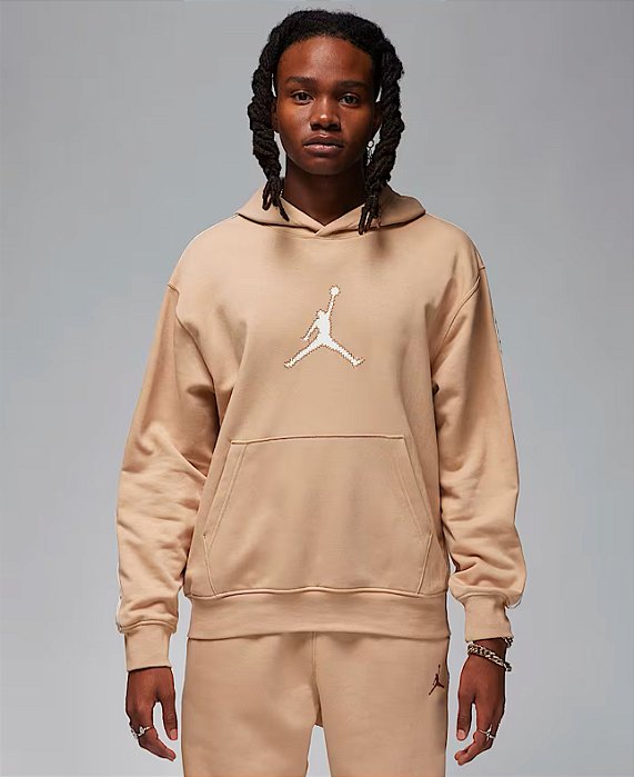 Moletom Jordan Flight MVP Canguru Bege