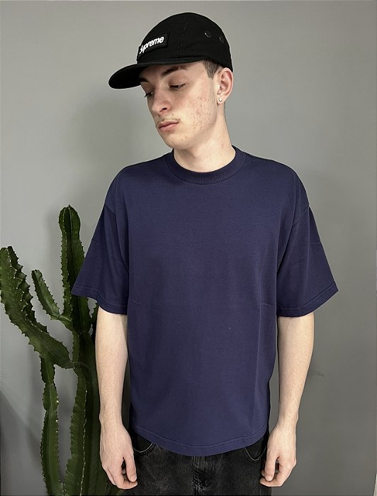 Camiseta M Basic Boxy Fit Azul