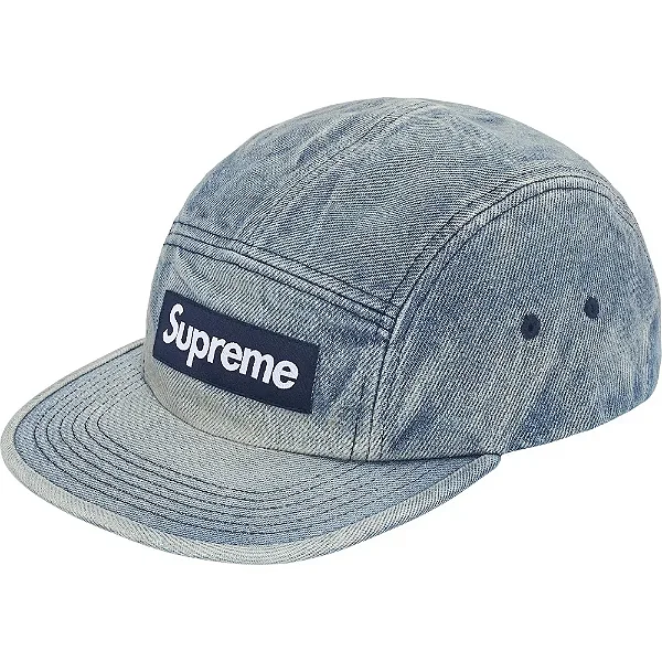 Boné Supreme Washed Chino Twill Camp Denim FW25-W1