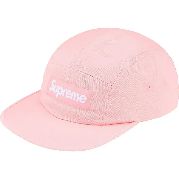 Boné Supreme Washed Chino Twill Camp Pink FW25-W1