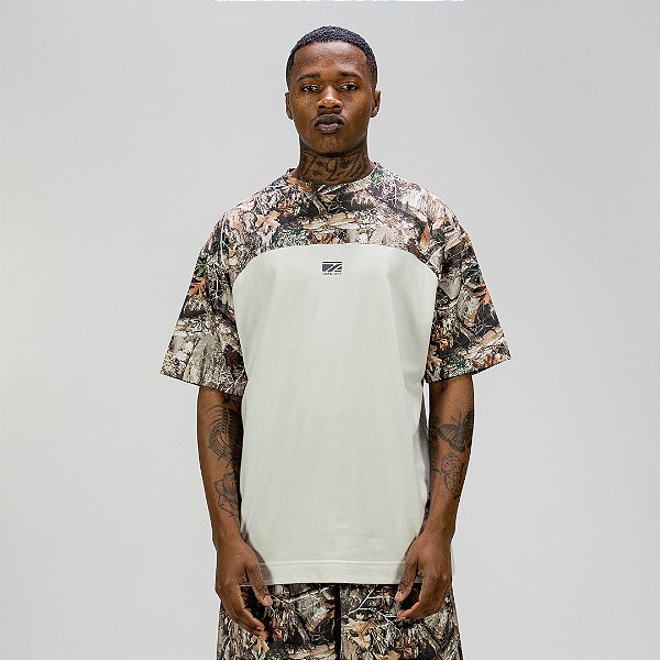 Camiseta TAKE-OFF Surface Realtree Branca