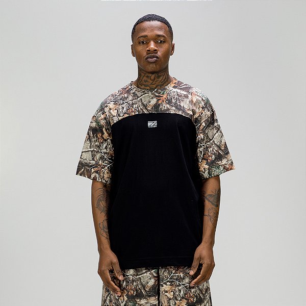 Camiseta TAKE-OFF Surface Realtree Preta