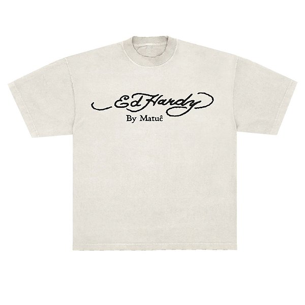 Camiseta Ed Hardy x Matuê By Matuê Branca