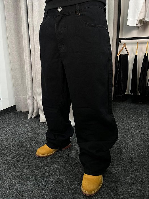 Calça Jeans Baggy Preta