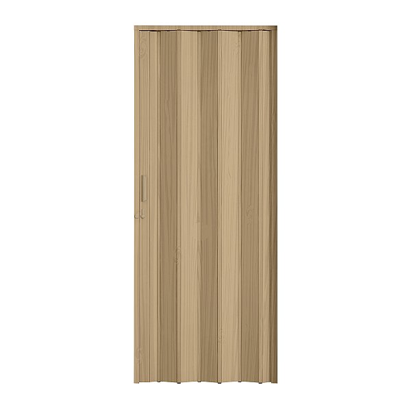 Porta Sanfonada Lisa Carvalho Prata com Trinco - BCF Plasticos - Esquadriplast