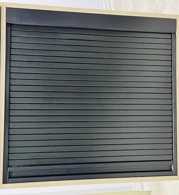 kit 02 Portas Deslizante - vão 2400 mm altura x 417 mm largura cor Preta