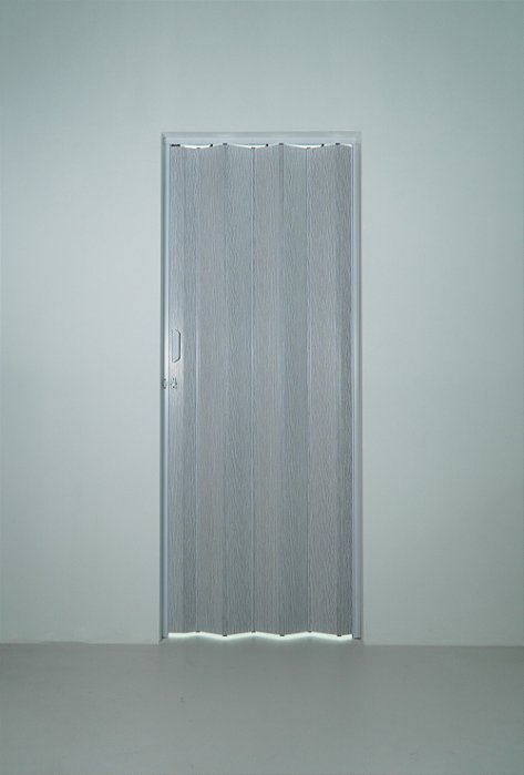 Porta Sanfonada Lisa Branca Texturizada