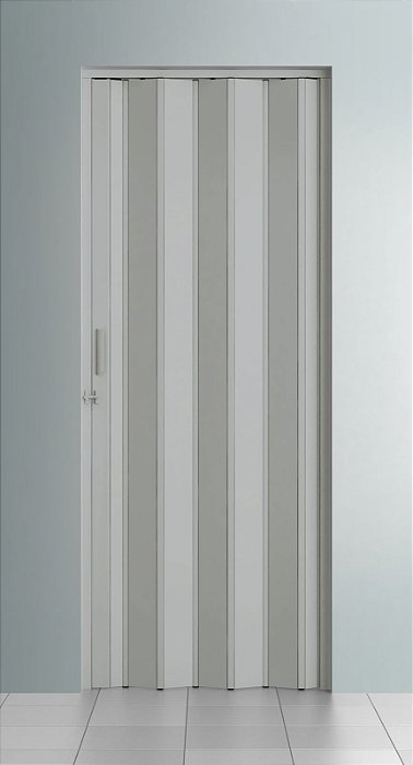 Porta Sanfonada Especial largura 0,835 x 2,495 altura cor Cinza