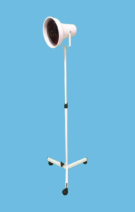 Suporte pedestal para lâmpada infravermelho com refletor móvel. altura 135 - Esquadriplast